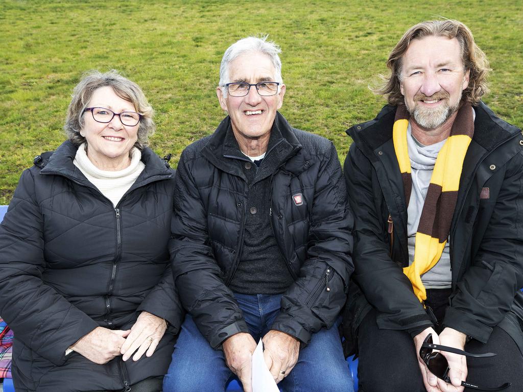 From left, Maree, Rob and Adam Sanders, all of Launceston. Picture: Chris Kidd