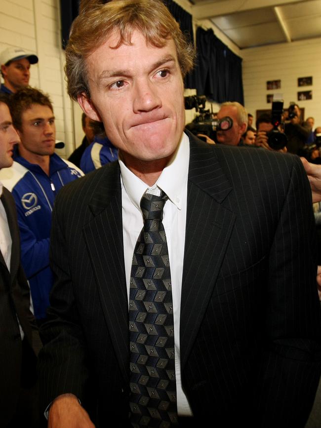 And after resigning as North Melbourne’s head coach in 2009.