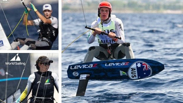 Australians were on the move at the Olympic sailing Test event.