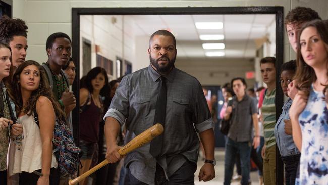 Ice Cube as a “perma-scowling psychopath” in Fist Fight.