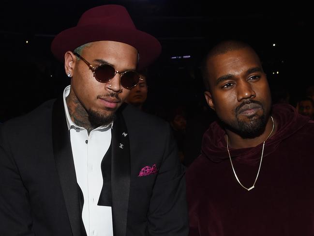 Brown and West attending the Grammys in 2015. Picture: Larry Busacca/Getty Images