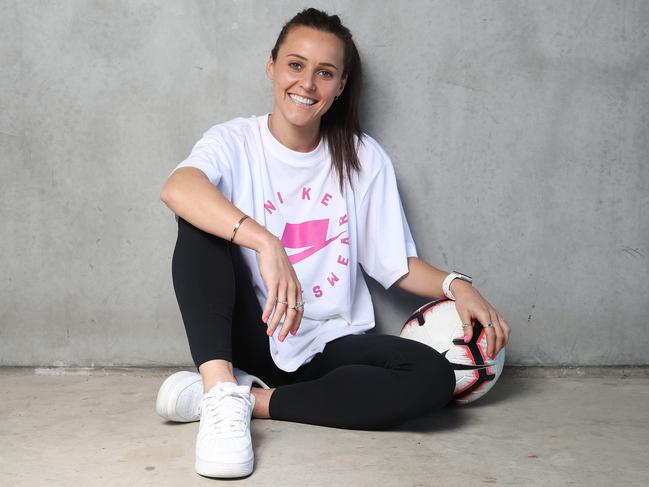 Matildas player Hayley Raso is ready for the World Cup after a debilitating injury. Picture: David Swift