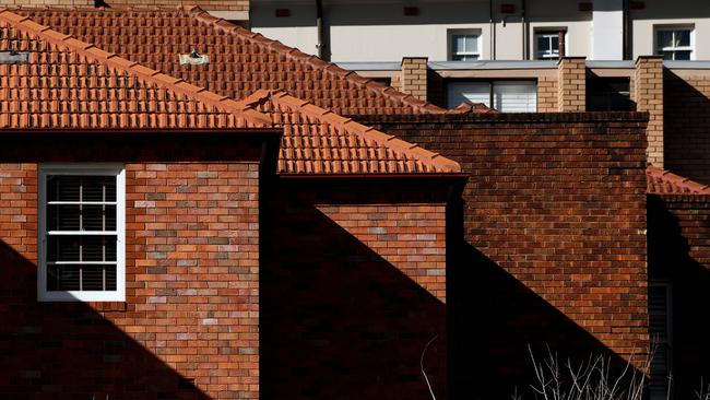 Residential housing in Sydney's inner east. Picture: Joel Carrett/AAP