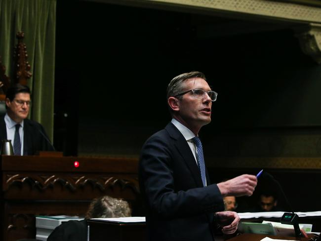 NSW Premier Dominic Perrottet at New South Wales Parliament House, in Sydney. Picture: Gaye Gerard