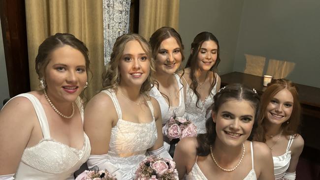 All the fun of St Mary's Debutante Ball at Maryborough City Hall.