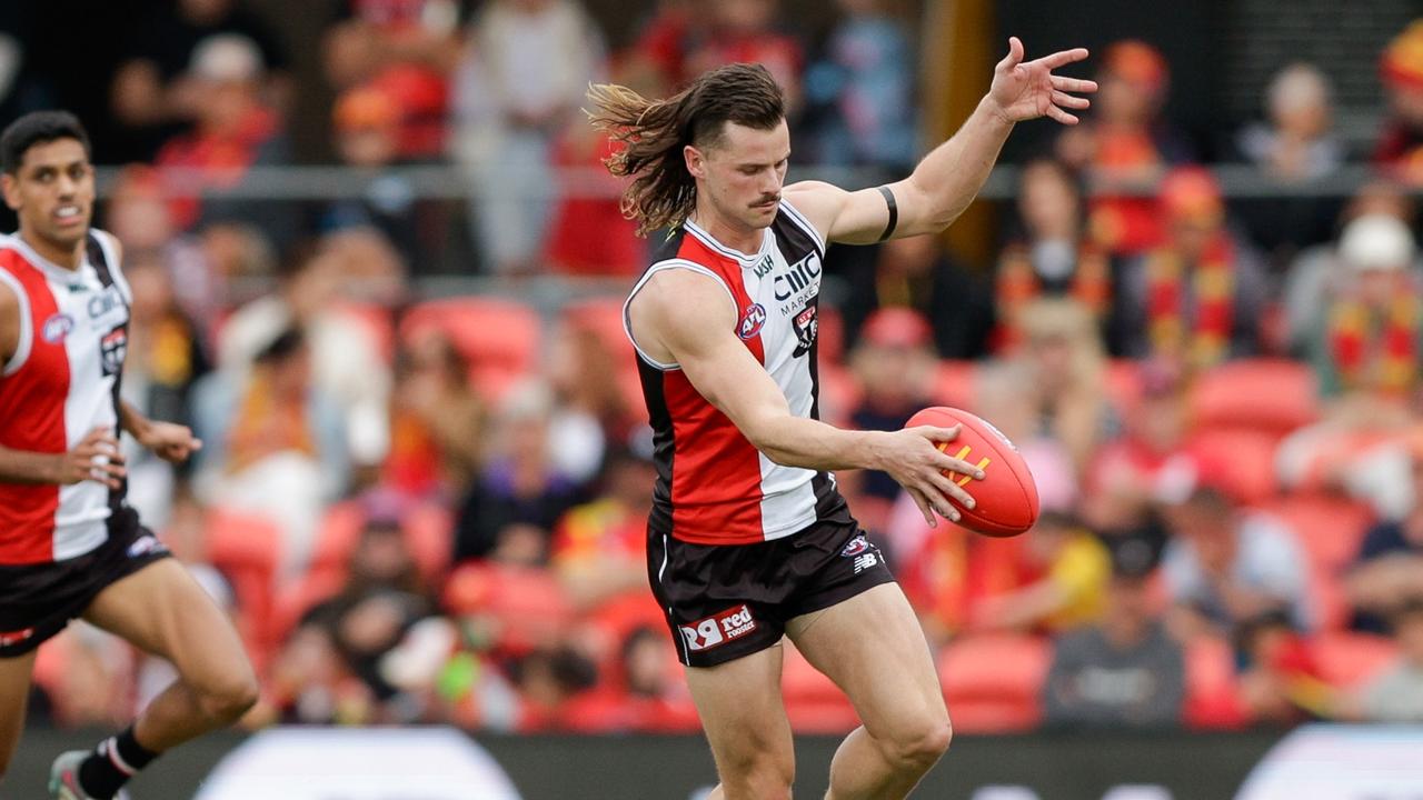 Even Jack Sinclair was missing targets against the Suns. Picture: Russell Freeman/AFL Photos via Getty Images