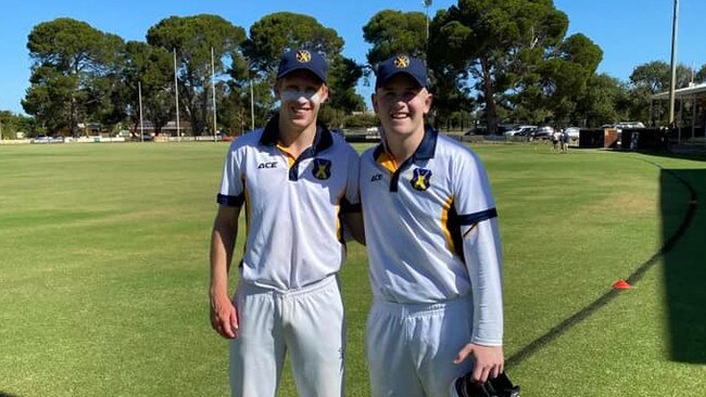 Jaspa Tonkin (right) has been a star youngster for Langhorne Creek. Picture: Facebook