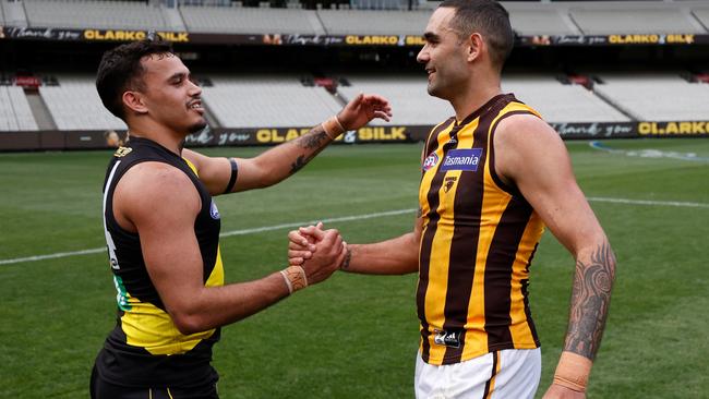 Burgoyne retired this year after 407 games. Picture: AFL Photos/Getty Images