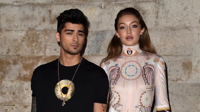 Gigi Hadid and singer Zayn Malik.