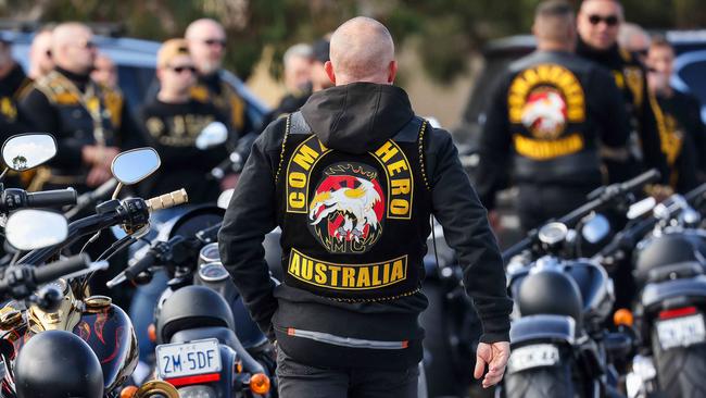 The Comanchero run was held on Saturday. Picture: Ian Currie.