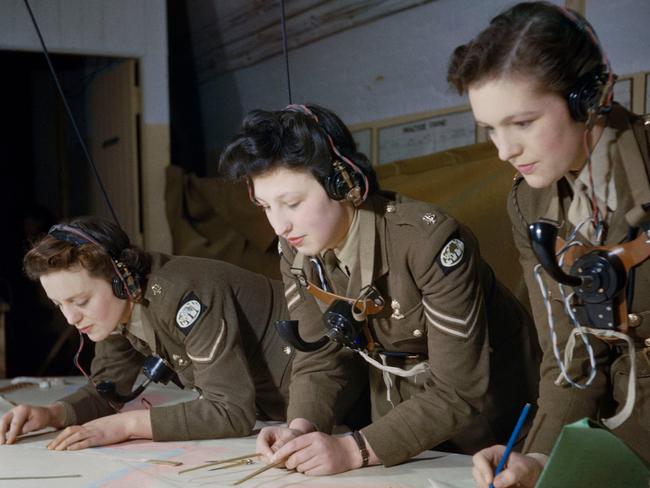 Auxiliary Territorial Service (ATS) plotters at work at Coastal Artillery Headquarters in Dover, December 1942. Picture: Imperial War Museum