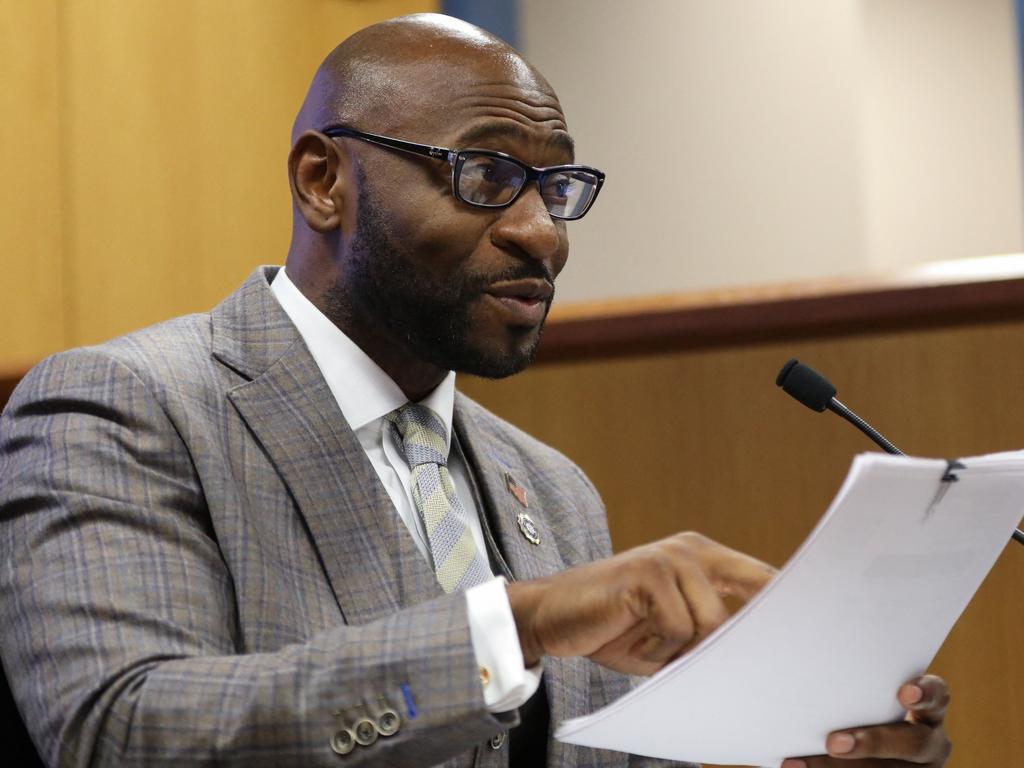 Special Prosecutor Nathan Wade testifies during a hearing into 'misconduct' allegations against Georgia prosecutor Fanni Willis. Picture: AFP