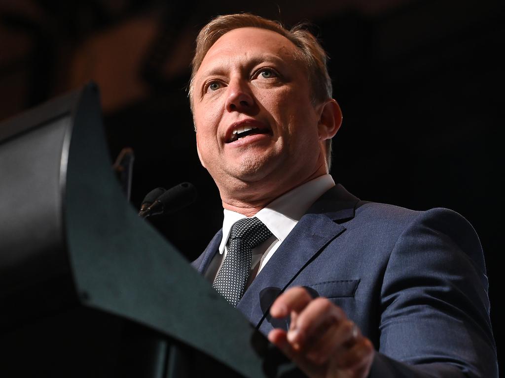 Premier Steven Miles at the leaders’ debate on Wednesday. Picture: Liam Kidston. Picture: John Gass/NCA NewsWire