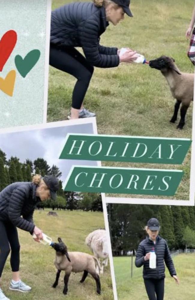 The Oscar-winning star isn’t above doing “holiday chores”. Picture: Instagram