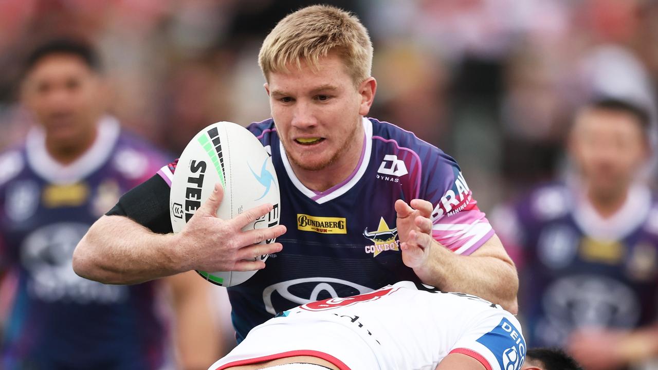 Tom Dearden was rushed to hospital for surgery on a ruptured testicle. Picture: Getty Images