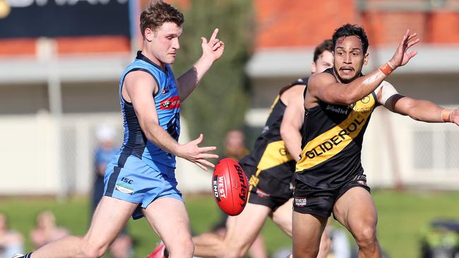 Former Sturt star Sam Colquhoun has lead Tanunda to a top spot finish. Picture: Sarah Reed