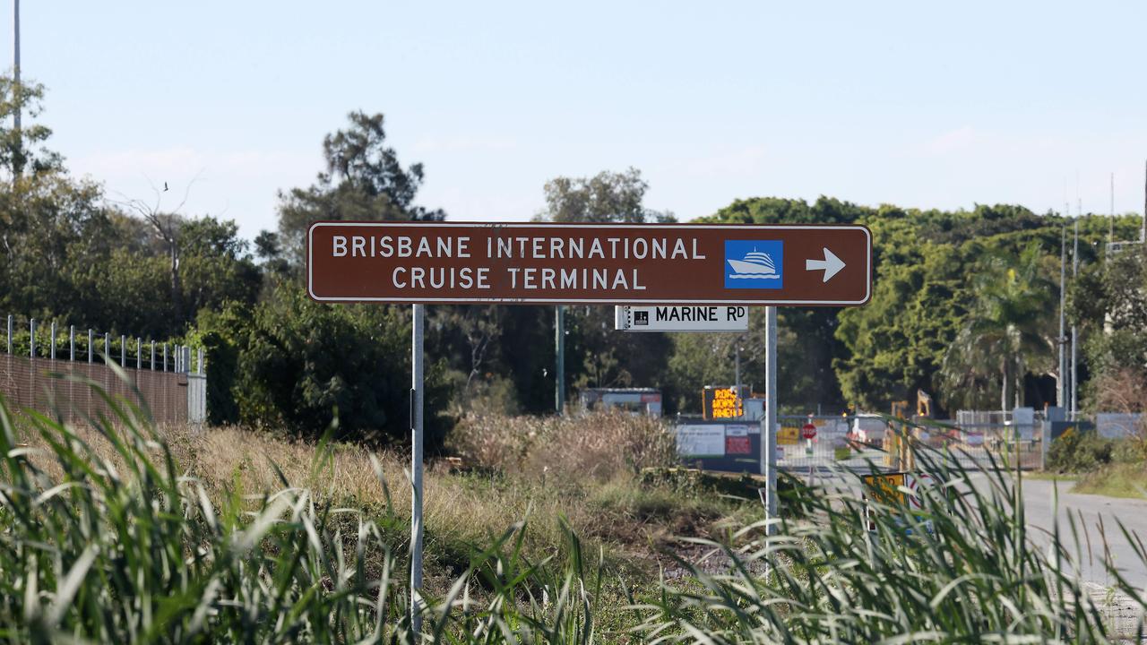 View along the drive to the Pinkenba International Terminal. Picture: Liam Kidston