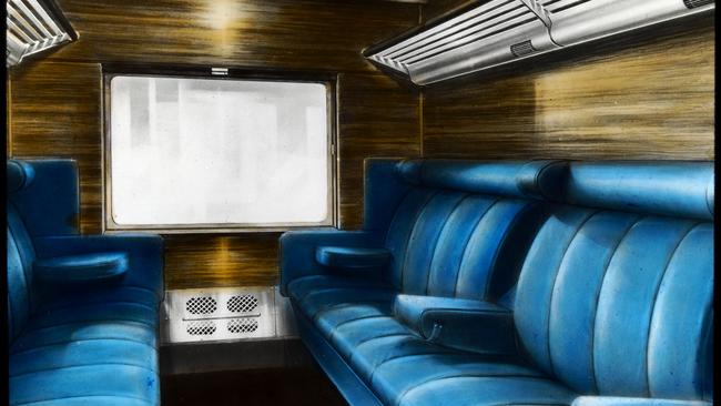 An artist's rendering of a first class cabin on the Spirit of Progress. Picture: State Library of Victoria