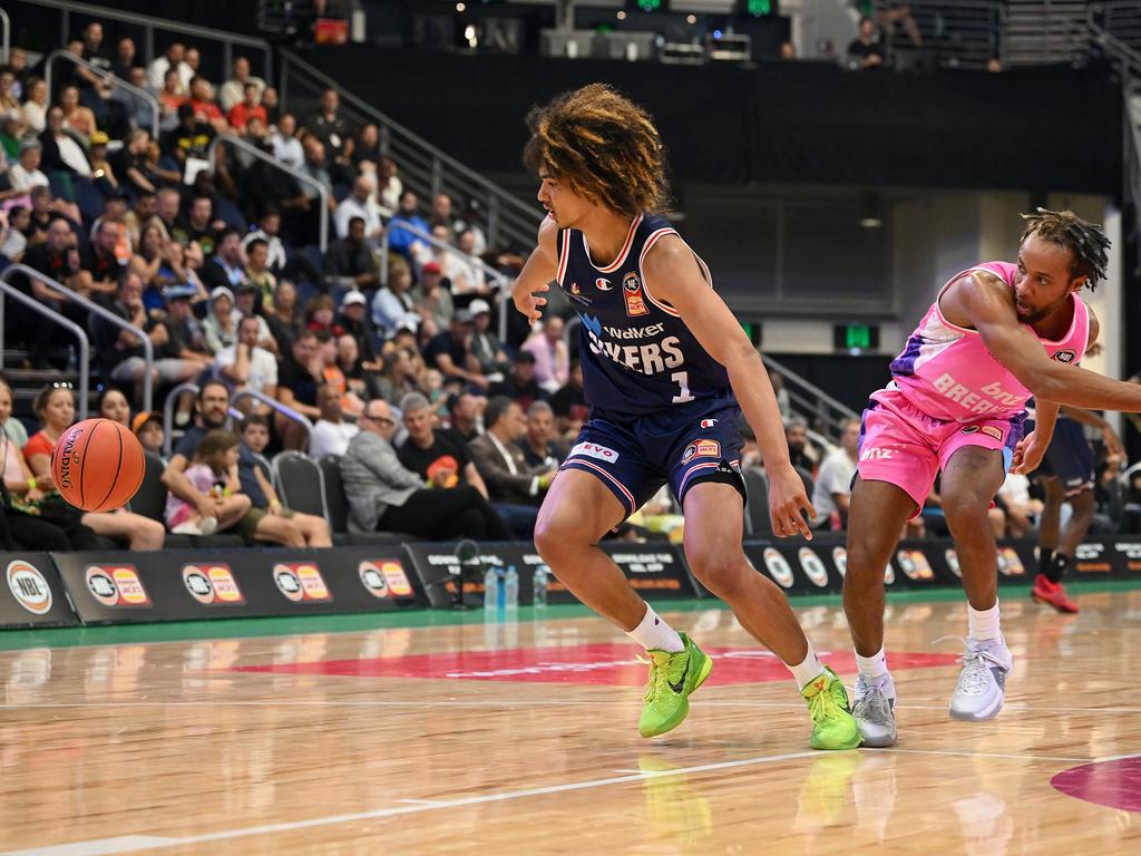 Trentyn Flowers had seven turnovers. Picture: Matt Roberts/Getty Images for NBL