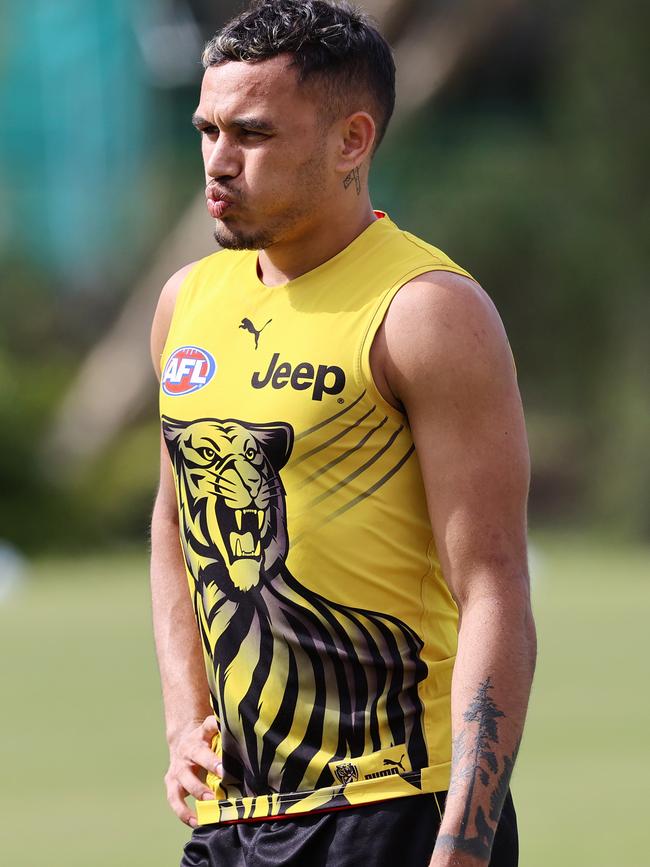 Sydney Stack at Richmond training. Picture: Michael Klein