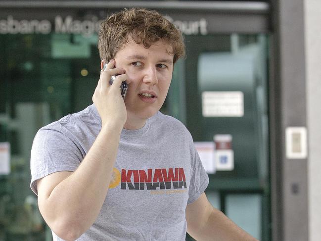 BRISBANE, AUSTRALIA – NewsWire Photos July 10, 2020: Jordan North leaves Brisbane Magistrates court on bail. He attacked bus Driver Matthew Satterly. Picture: NCA NewsWire / Sarah Marshall