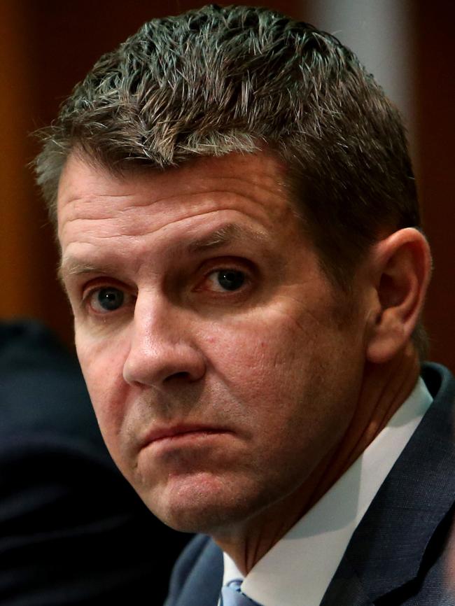 Not happy ... NSW Premier Mike Baird says Budget measures are a ‘kick in the gut’.