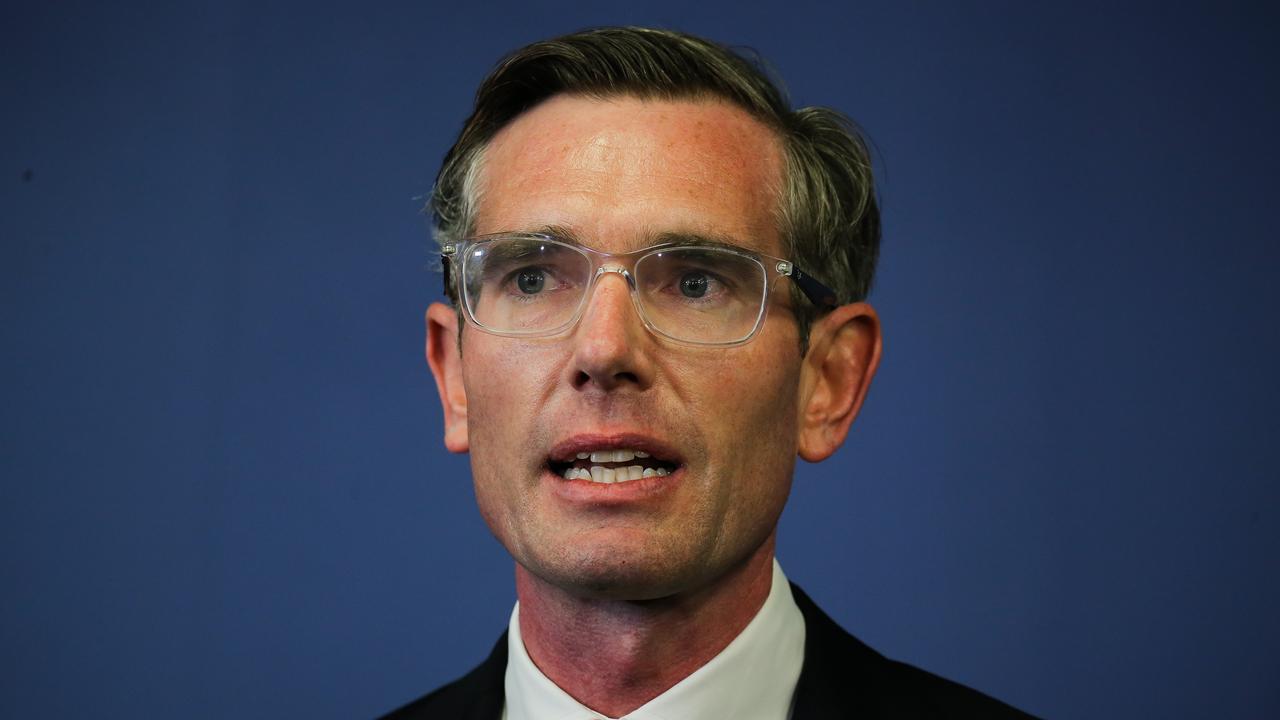 Premier Dominic Perrottet addresses the media during a press conference in Sydney. Picture: NCA NewsWire/Gaye Gerard