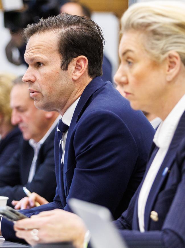 Senator Matt Canavan during a senate hearing into Australia’s Preparedness to Host Commonwealth Olympic and Paralympic Games. Picture NCA NewsWire / Aaron Francis