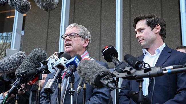 Journalists Chris Masters and Nick McKenzie. Picture: AFP