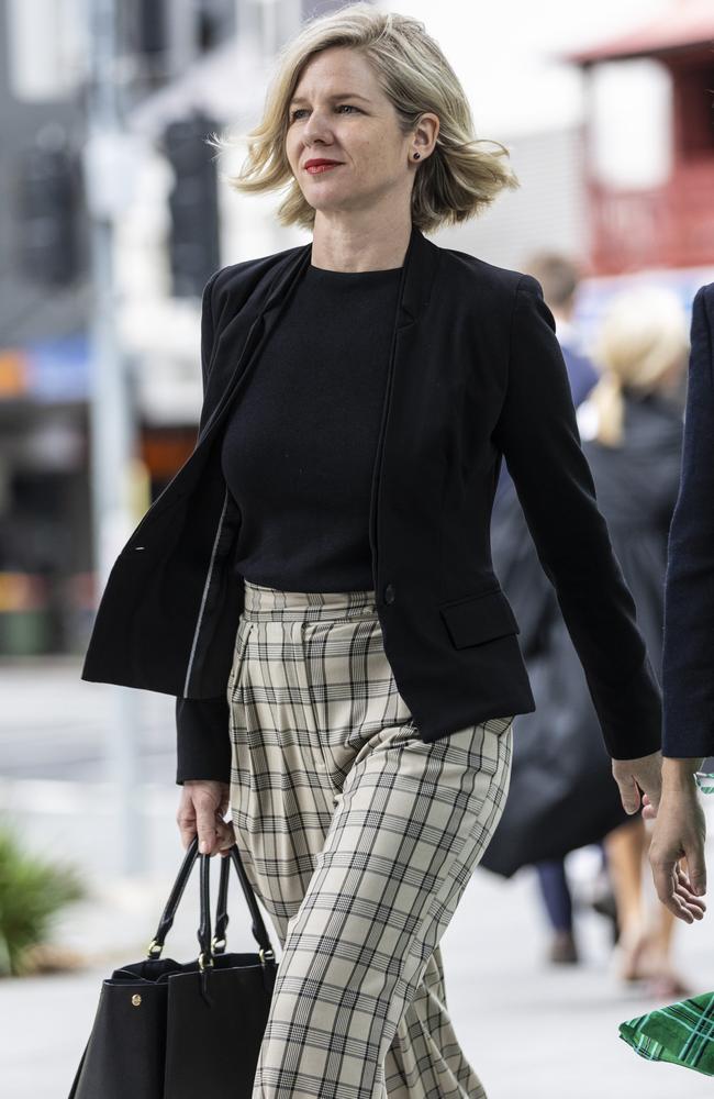 Counsel assisting the inquiry Ruth O'Gorman KC arrives on Friday. Picture: Matthew Poon