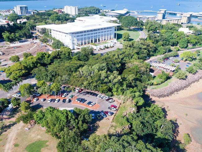 The Darwin RSL says if it can’t rebuild its clubhouse at the car park on the Esplanade it probably won’t rebuild a club at all. Picture: Will Zwar