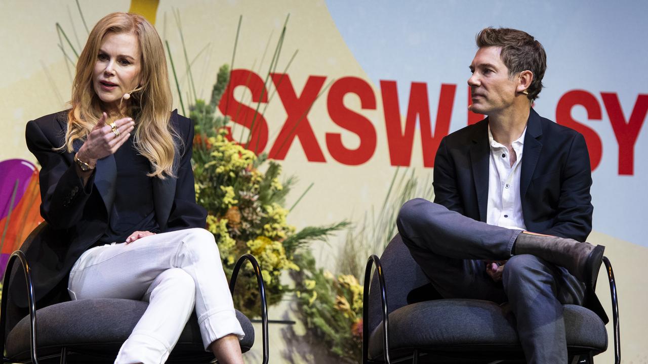 Kidman spoke alongside Per Saari, who co-founded their production company Blossom Films in 2010. Picture: NCA NewsWire/ Monique Harmer