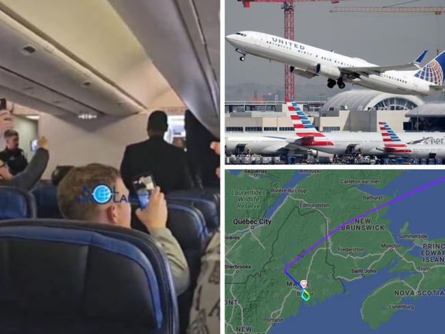 Drunk and disruptive passengers aboard Newark-bound United Airlines flight force emergency landing