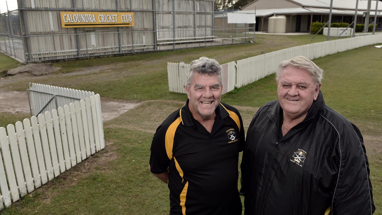 John Deacon and Mick Davis from Caloundra Cricket Club. Picture: Patrick Woods.