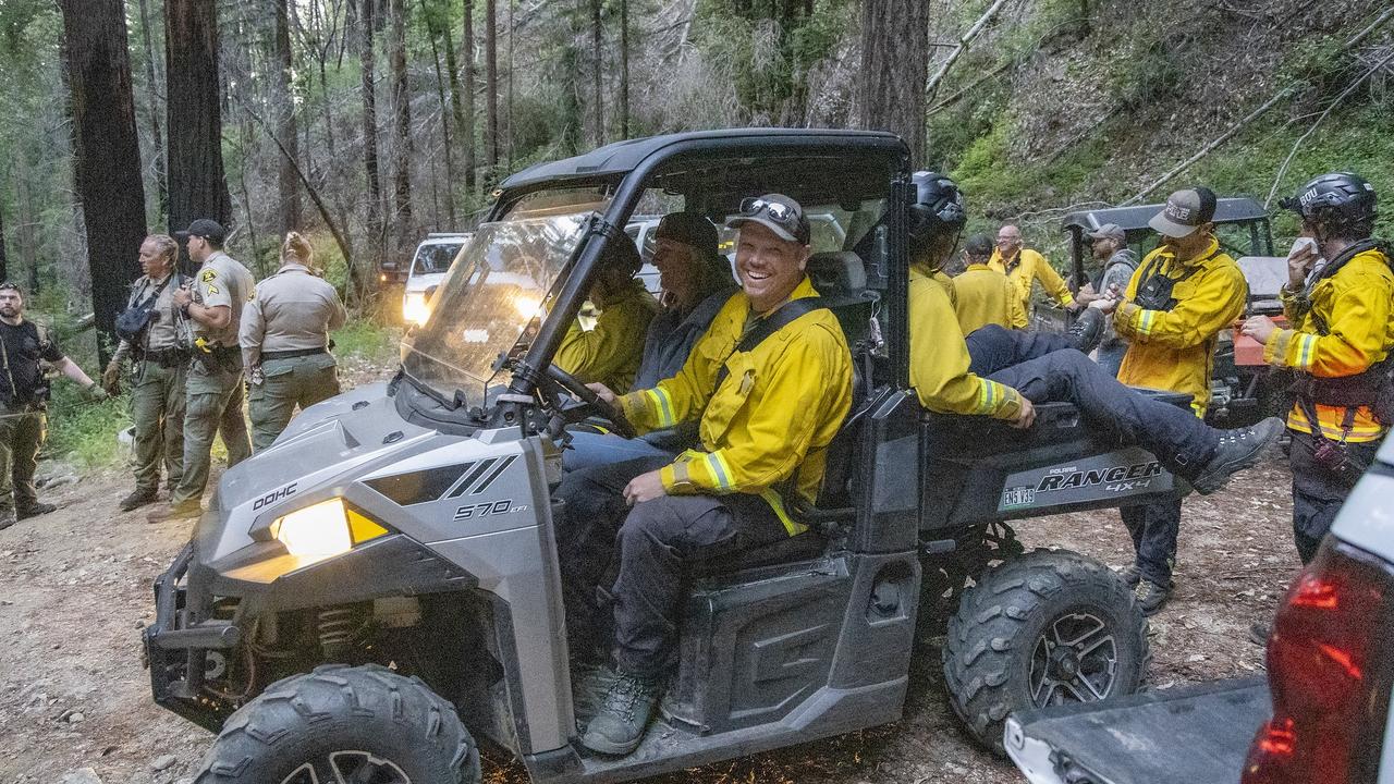 Rescue crews who saved the man. Picture: SLV Steve