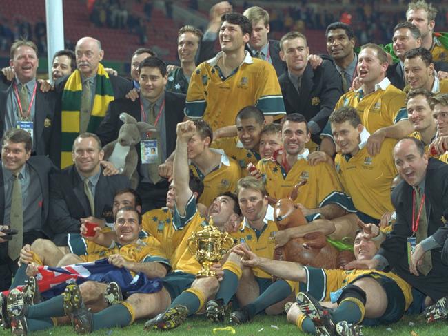 Australian rugby’s golden age was highlighted by World Cup wins in 1991 and 1999. Picture: Bernard Bisson/Sygma/Getty Images