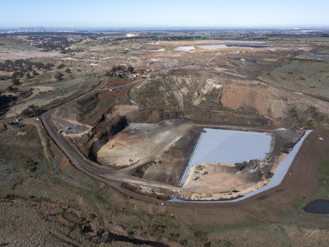 The West Gate Tunnel project soil is disposed of in Bulla. Picture: Alex Coppel.