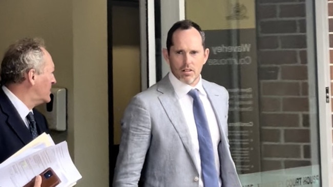 Robert John Palmer leaves Waverley Court after facing assault charges