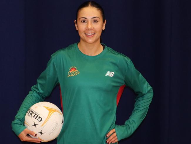 Chloe Litherland has been selected to play for Tasmania Wild. Picture: Tasmania Netball