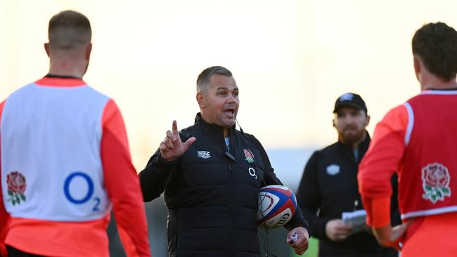 A stint with English rugby helped Anthony Seibold mature as a leader, which is why he’s keen to leave any drama with Jason Demetriou in the past. Picture: Dan Mullan - RFU/The RFU Collection via Getty Images