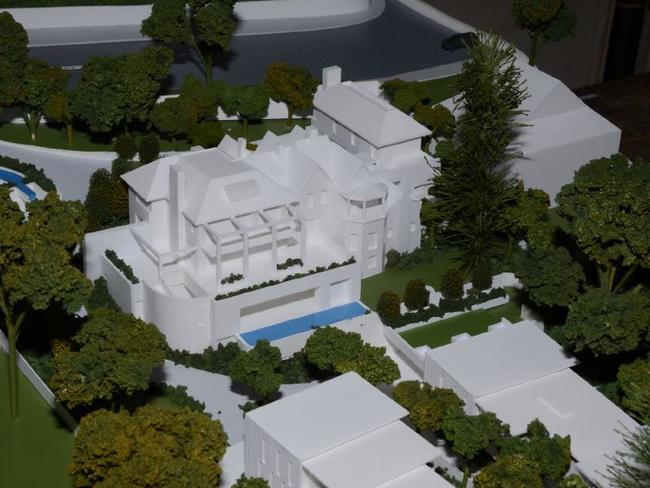 Modelling of the plans for the estate owned by John B Fairfax, which currently holds Elaine.