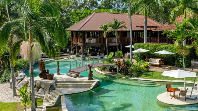 The Sir Richard Branson-owned luxury resort on Makepeace Island, Noosa has undergone a major multi-million dollar makeover. Picture: Blink Productions