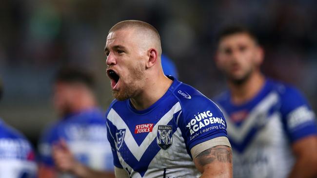 Matt Dufty may have played his last game in the NRL, after being dropped ahead of the Bulldog’s Round 13 match. Picture: Getty Images.