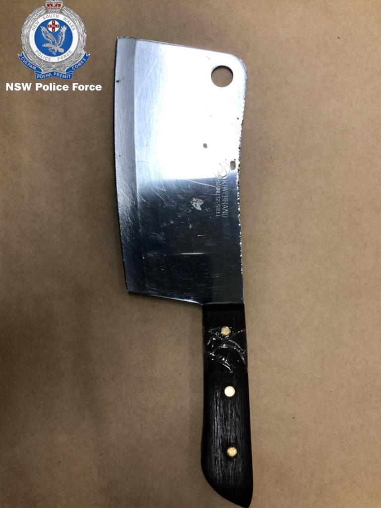 A knife found during Operation Foil. Picture: NSW Police