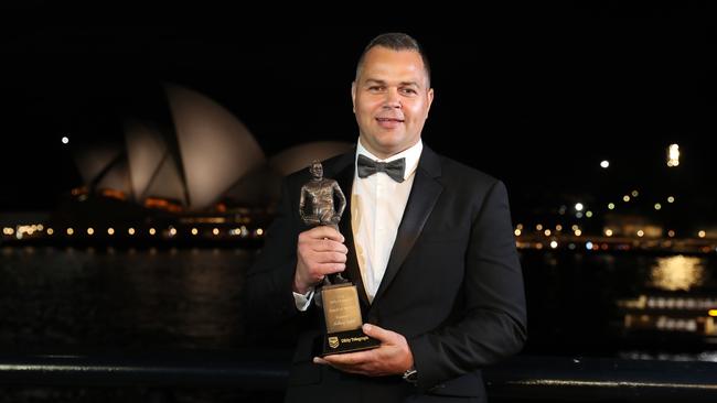 Anthony Seibold was named Dally M Coach of the Year in his debut season. Picture: Brett Costello