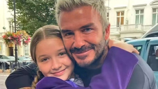 David Beckham Embarrasses His Tween Daughter With a Public 'Dad