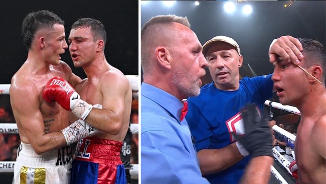 Harry Garside's fight against Charlie Bell was stopped.
