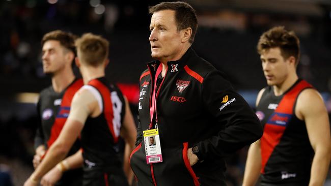 John Worsfold will come under fierce scrutiny if Essendon misses the finals.