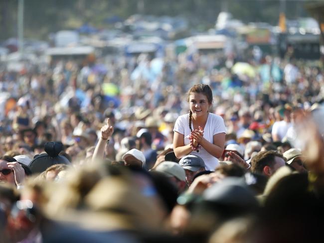 Falls Festival Day 3 at Marion Bay, New Years Eve. PICTURE: MATT THOMPSON
