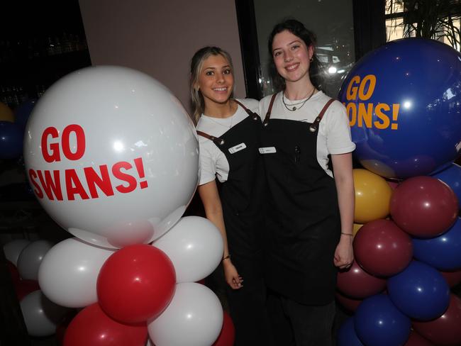 AFL grand final celebrations around Geelong . Edge Geelong left: Cinnamon and Emily Picture: Mark Wilson